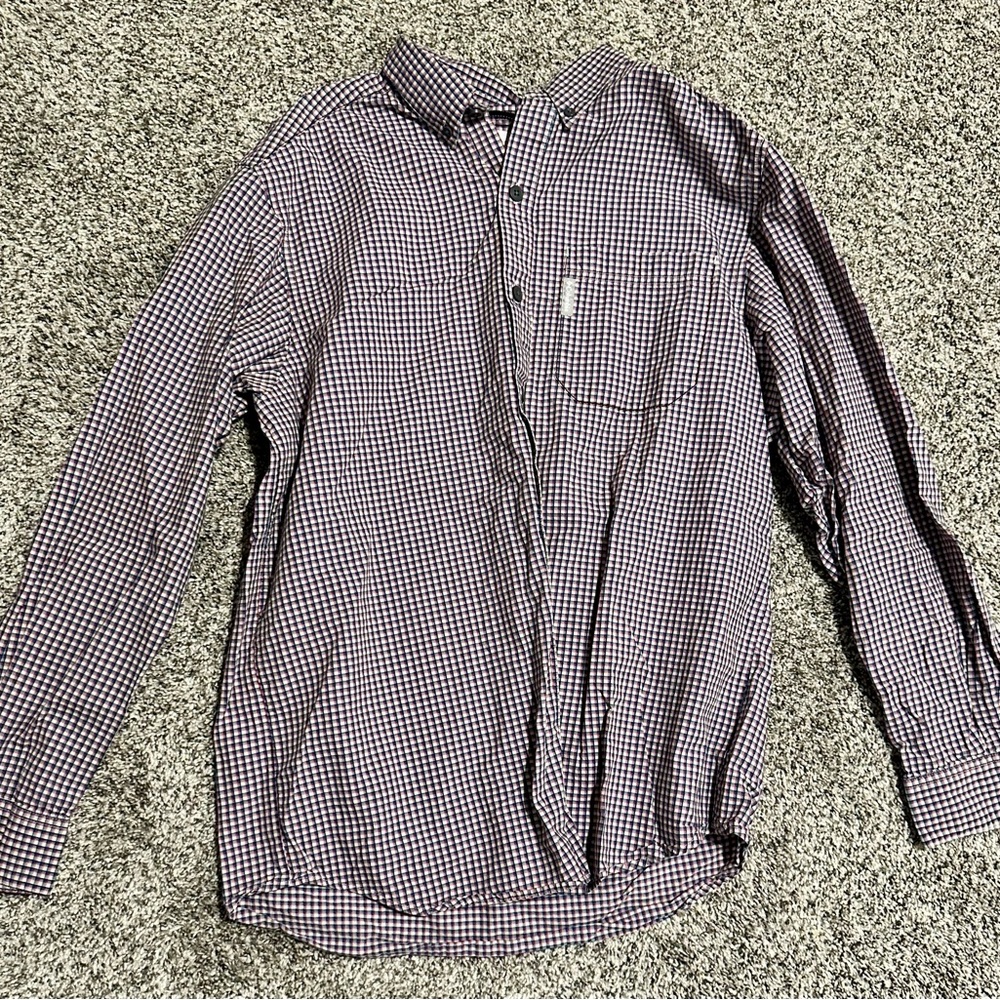 Medium Columbia  flannel type dress shirt southern/nashville